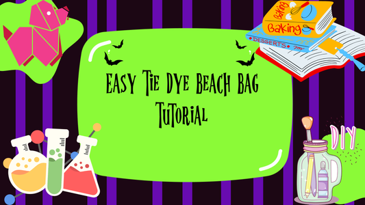 Easy Tie Dye Beach Bag Tutorial