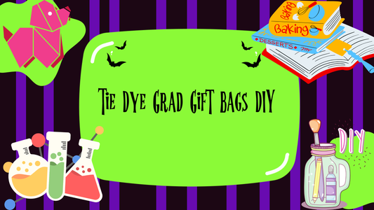 Tie Dye Grad Gift Bags DIY