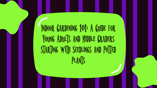Indoor Gardening 101: A Guide for Young Adults and Middle Graders Starting with Seedlings and Potted Plants