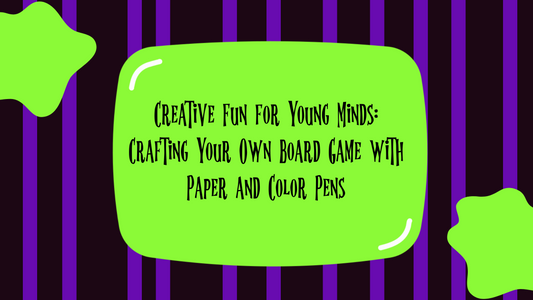 Creative Fun for Young Minds: Crafting Your Own Board Game with Paper and Color Pens
